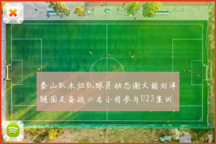 泰山队未归队球员动态谢文能刘洋随国足备战六名小将参与U23集训